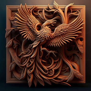 3D model phoenix (STL)